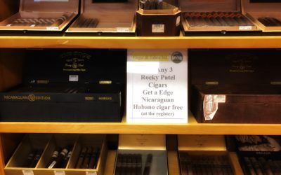 Buy any three Rocky Patel cigars get a free Rocky Patel Edge Nicaraguan Habano